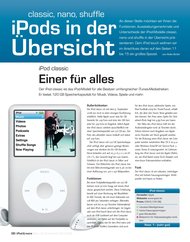 iPod & more: iPods in der Übersicht (Ausgabe: 2)