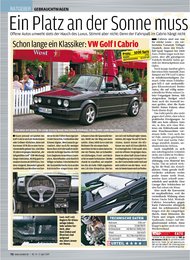 Auto Bild: Ein Platz an der Sonne muss nicht teuer sein (Ausgabe: 14)