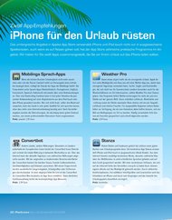 iPod & more: iPhone für den Urlaub rüsten (Ausgabe: 3)