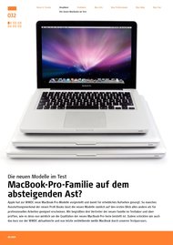 MAC LIFE: MacBook-Pro-Familie auf dem absteigenden Ast? (Ausgabe: 8)