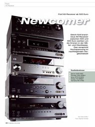 Heimkino: „Newcomer“ - AV-Receiver der Oberklasse (Ausgabe: 8-9/2009)