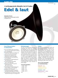 Klang + Ton: Edel & laut (Ausgabe: 5)