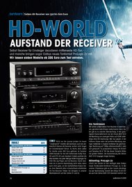 audiovision: „HD-World“ - AV-Receiver von 500 bis 600 Euro (Ausgabe: 9)