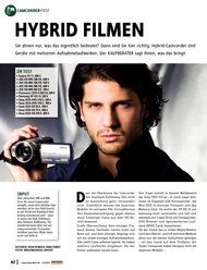 VIDEOAKTIV: Hybrid filmen (Ausgabe: Sonderheft Camcorder Kaufberater 1/2009)