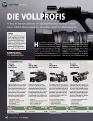 VIDEOAKTIV: Die Vollprofis (Ausgabe: Sonderheft Camcorder Kaufberater 1/2009)