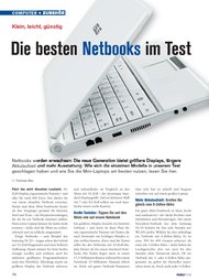 PC-WELT: Die besten Netbooks im Test (Ausgabe: 7)