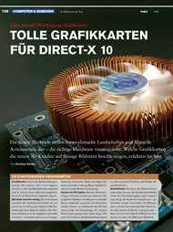PC-WELT: Tolle Grafikkarten für Direct-X 10 (Ausgabe: 1)