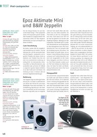 Macwelt: Epoz Aktimate Mini und B&W Zeppelin (Ausgabe: 8)