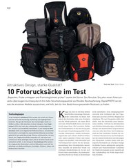 DigitalPHOTO: 10 Fotorucksäcke im Test (Ausgabe: 1)