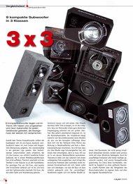 CAR & HIFI: „3 x 3“ - Gehäusesubwoofer Oberklasse (Ausgabe: 2)