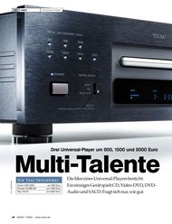 AUDIO/stereoplay: Multi-Talente (Ausgabe: 1)