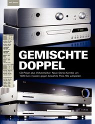 AUDIO/stereoplay: „Gemischte Doppel“ - Vollverstärker (Ausgabe: 10)