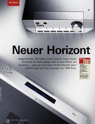 AUDIO/stereoplay: „Neuer Horizont“ - Vollverstärker (Ausgabe: 7)