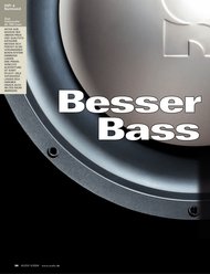 AUDIO/stereoplay: Besser mit Bass (Ausgabe: 9)