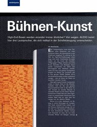 AUDIO/stereoplay: Bühnen-Kunst (Ausgabe: 7)
