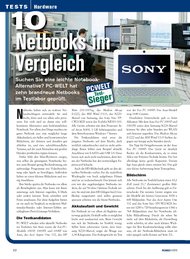 PC-WELT: 10 Netbooks im Vergleich (Ausgabe: 5)
