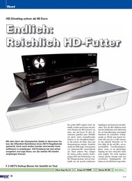 Sat Empfang: Endlich: Reichlich HD-Futter (Ausgabe: 2)