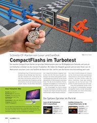 DigitalPHOTO: CompactFlashs im Turbotest (Ausgabe: 7)