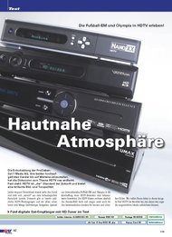 Sat Empfang: Hautnahe Atmosphäre (Ausgabe: 1)