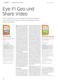 Macwelt: Eye-Fi Geo und Share Video (Ausgabe: 5)
