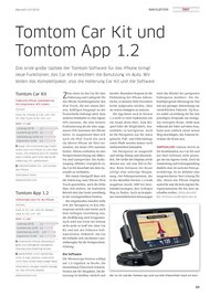 Macwelt: Tomtom Car Kit und Tomtom App 1.2 (Ausgabe: 3)