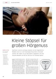Macwelt: Kleine Stöpsel für großen Hörgenuss (Ausgabe: 4)