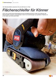 Heimwerker Praxis: Flächenschleifer für Könner (Ausgabe: 4)