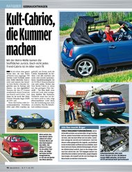 Auto Bild: Kult-Cabrios, die Kummer machen (Ausgabe: 27)