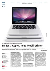 MAC easy: Im Test: Apples neue Mobilrechner (Ausgabe: 4)