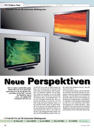 Fernseher: Neue Perspektiven (Ausgabe: 6)