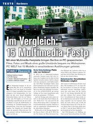 PC-WELT: Im Vergleich: 15 Multimedia-Festplatten (Ausgabe: 8)