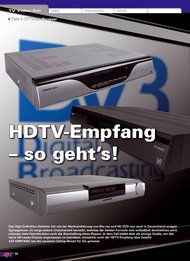 Sat Empfang: HDTV-Empfang - so geht's! (Ausgabe: 3)