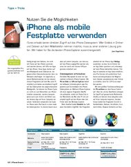 iPhone & more: iPhone als mobile Festplatte verwenden (Ausgabe: 4)