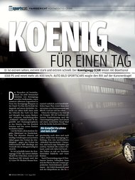 Auto Bild sportscars: Koenig für einen Tag (Ausgabe: 8)