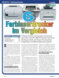 PC-WELT: 6 Farblaserdrucker im Vergleich (Ausgabe: 10)