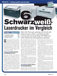 PC-WELT: 6 Schwarzweiß-Laserdrucker im Vergleich (Ausgabe: 10)