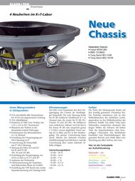 Klang + Ton: Neue Chassis (Ausgabe: 6)