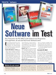 PC-WELT: Neue Software im Test (Ausgabe: 10)