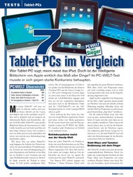 PC-WELT: 7 Tablet-PCs im Vergleich (Ausgabe: 11)