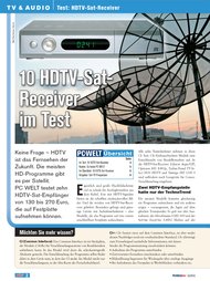 PC-WELT: 10 HDTV-Sat-Receiver im Test (Ausgabe: 10/2010 Plus)