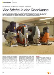 Heimwerker Praxis: Vier Stiche in der Oberklasse (Ausgabe: 6)