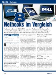 PC-WELT: 8 Netbooks im Vergleich (Ausgabe: 12)