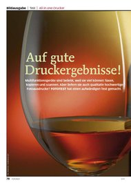 FOTOTEST: Auf gute Druckergebnisse! (Ausgabe: 1)