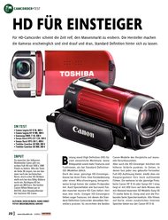VIDEOAKTIV: HD für Einsteiger (Ausgabe: Sonderheft Camcorder Kaufberater 1/2011)