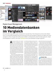 DigitalPHOTO: Gut aufgehoben: Mediendatenbanken für Fotografen (Ausgabe: 2)
