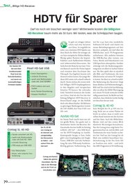 SAT+KABEL: HDTV für Sparer (Ausgabe: 1-2/2011)