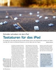 iPhone & more: Tastaturen für das iPad (Ausgabe: 2)