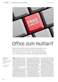 Macwelt: Office zum Nulltarif (Ausgabe: 3)