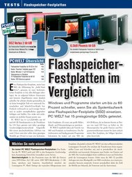 PC-WELT: 15 Flashspeicher-Festplatten im Vergleich (Ausgabe: 2)