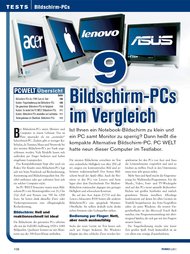 PC-WELT: Bildschirm-PCs im Vergleich (Ausgabe: 3)